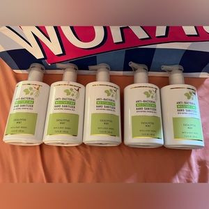 Set of 5 Bath and Body Works Moisturizing Hand Sanitizers